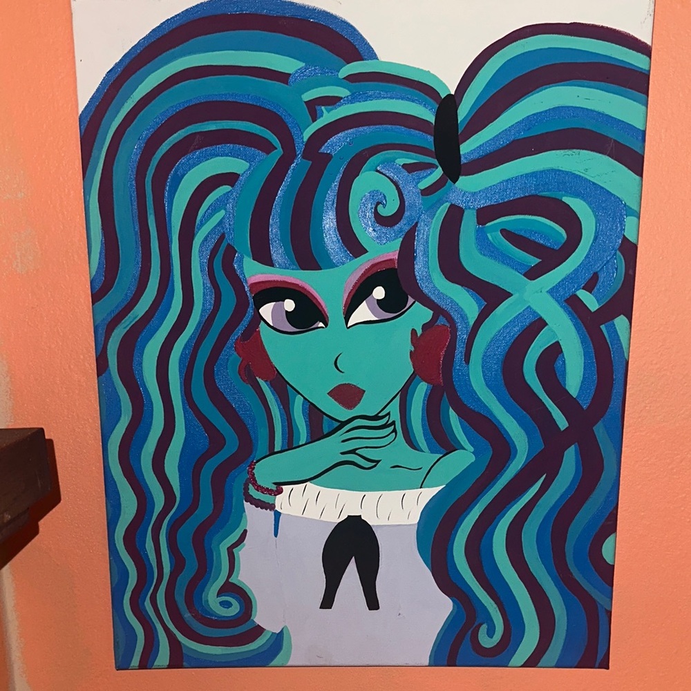 Monster high ghoul painting